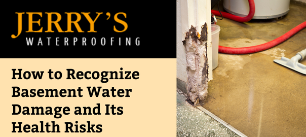 How to Recognize Basement Water Damage and Its Health Risks