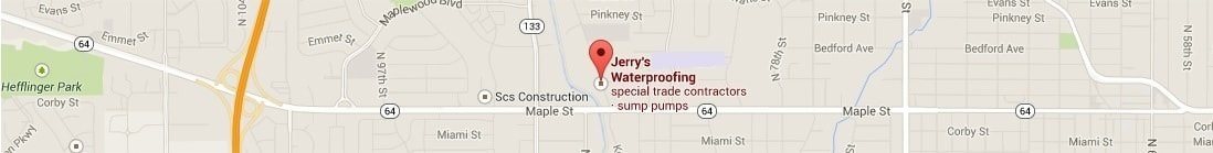 Jerry's Waterproofing service area